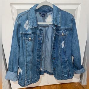 Distressed Jean Jacket